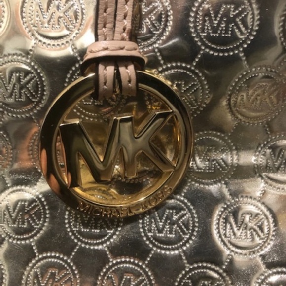 Michael Kors Metallic Patent and Leather Totebag - Picture 2 of 12